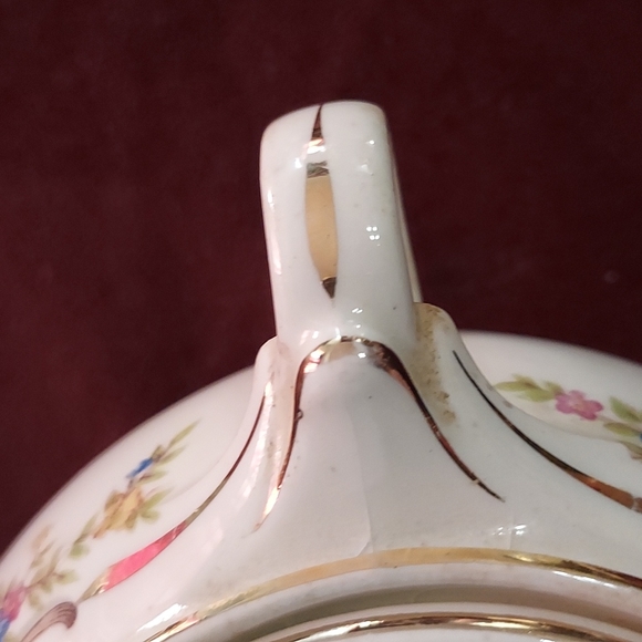 TaylorSmithTaylor Sugar Bowl w/ Lid # 4435 pattern Made in USA. - Picture 3 of 12